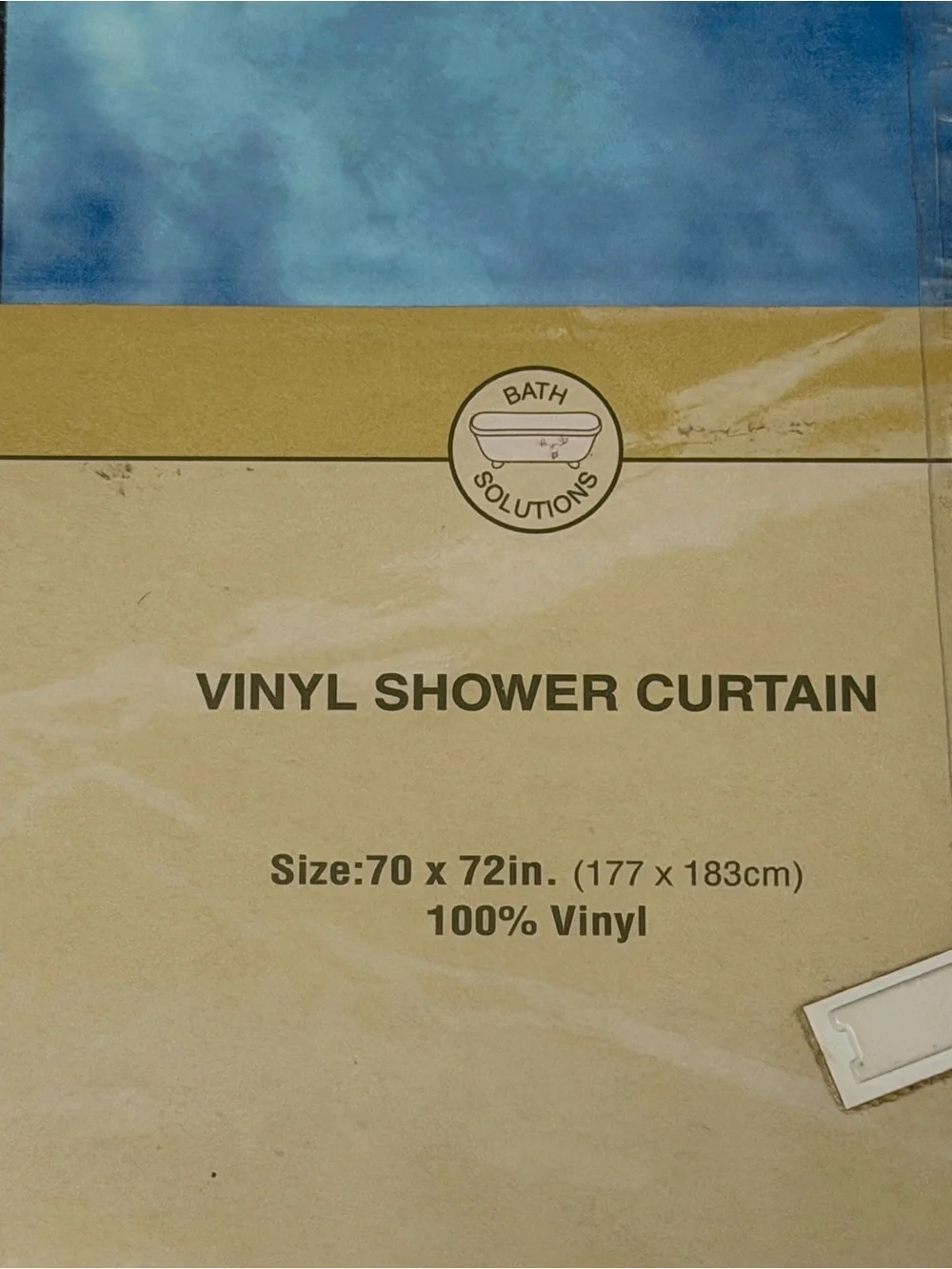 Lighthouse Vinyl Shower Curtain in Blue by